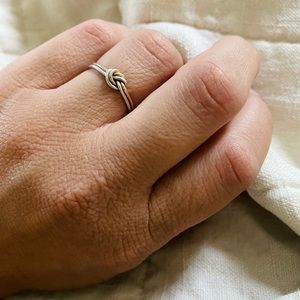 gold & silver knot ring